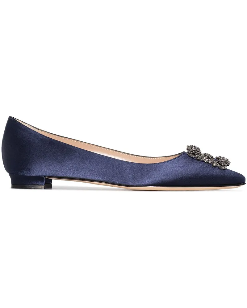 Manolo Blahnik Hangisi' Ballerinas - Blau Blau