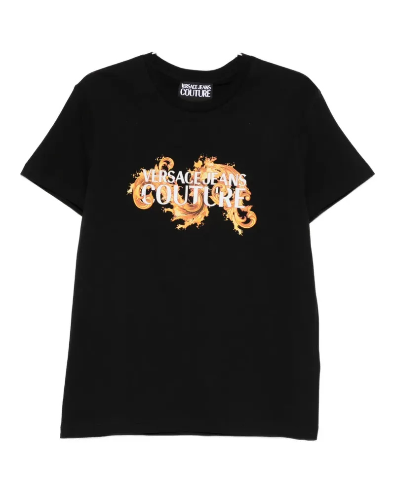 Versace Jeans logo-graphic T-shirt - Schwarz Schwarz