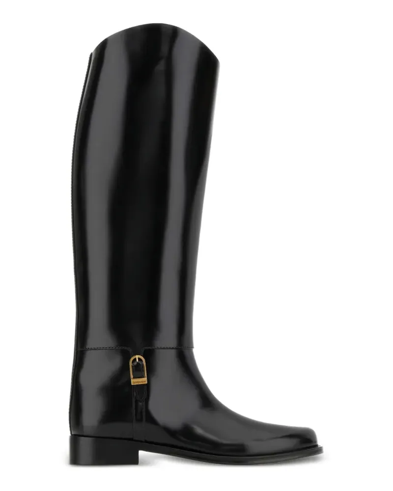 Saint Laurent Julia Stiefel mit Schnalle - Schwarz Schwarz