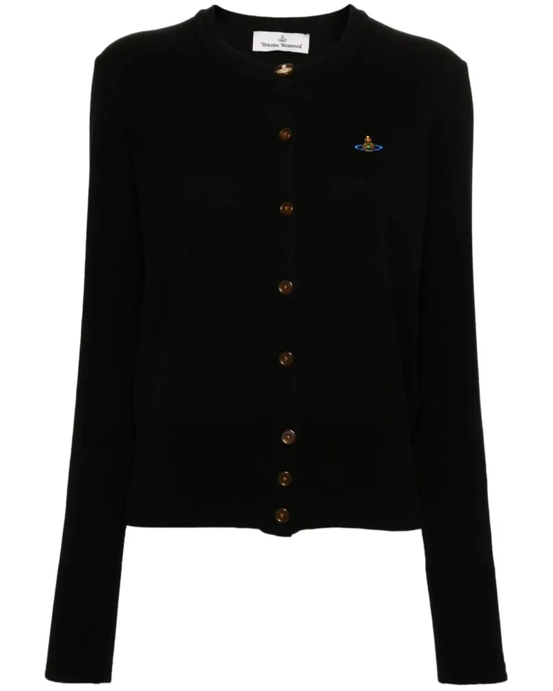 Vivienne Westwood Gerippter Bea Cardigan - Schwarz Schwarz