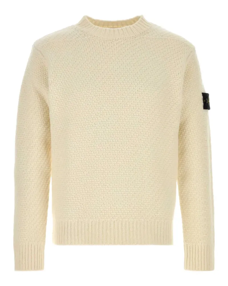 Stone Island Pullover mit Waffelstrick-Muster - Nude Nude