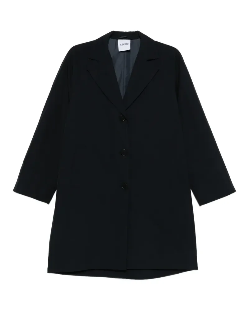 ASPESI Geknöpfter Mantel - Blau Blau