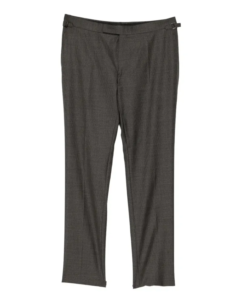 Tom Ford Klassische Hose mit Karomuster - Grau Grau