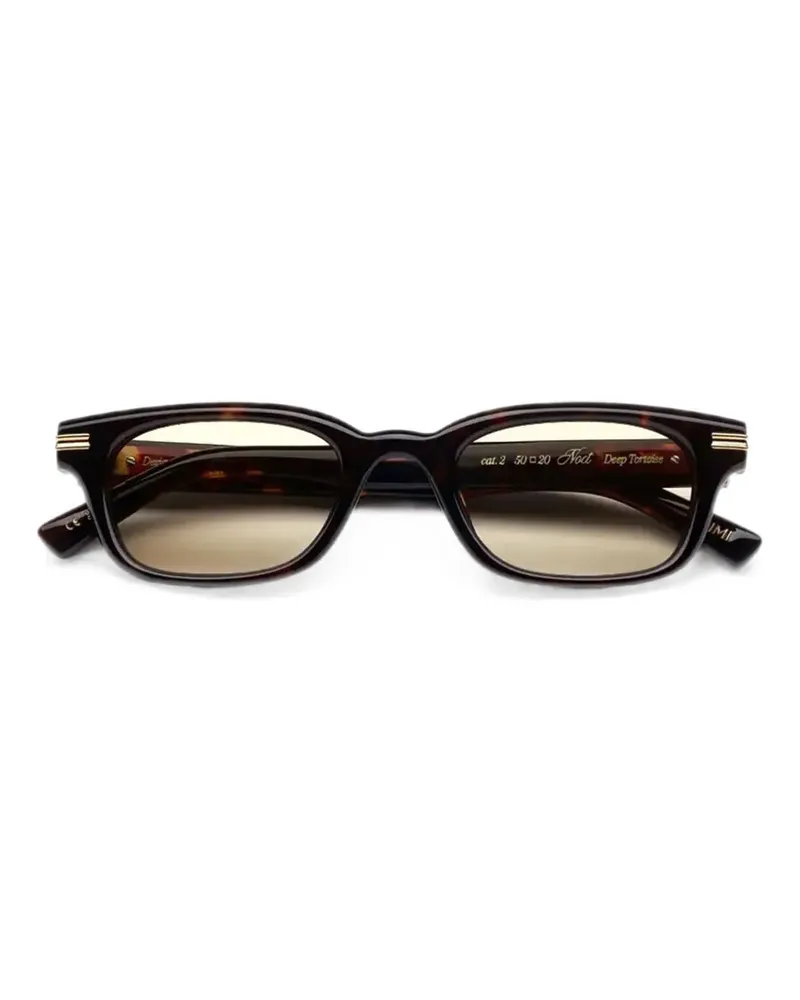 CHIMI Noct Sonnenbrille mit eckigem Gestell - Braun Braun