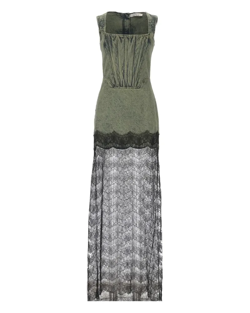 Giuseppe di Morabito lace panel maxi dress - Grün Grün