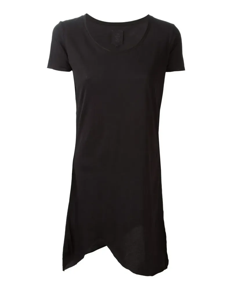 THOM KROM Asymmetrisches T-Shirt - Schwarz Schwarz