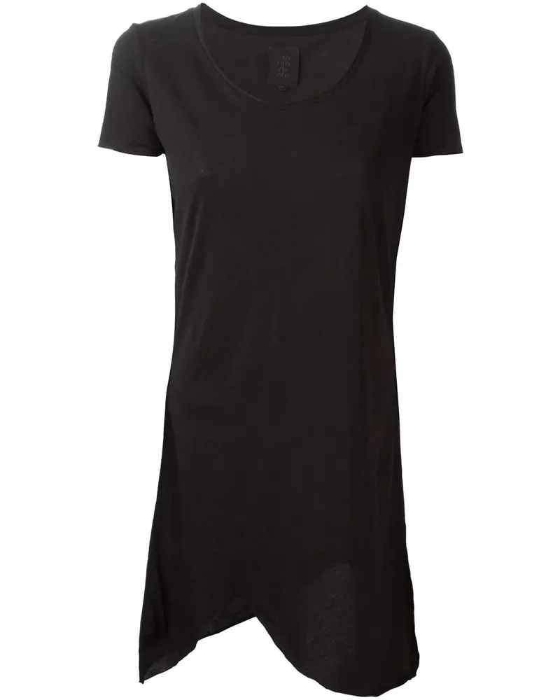 THOM KROM Asymmetrisches T-Shirt - Schwarz Schwarz