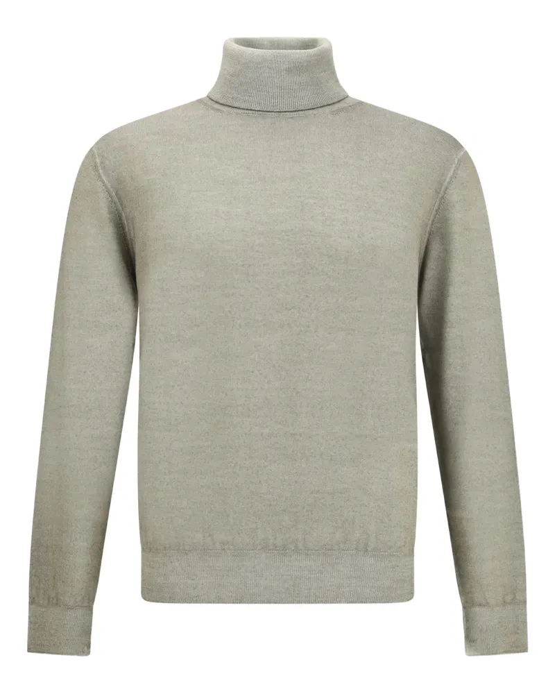 Cruciani Gerippter Rollkragenpullover - Grau Grau