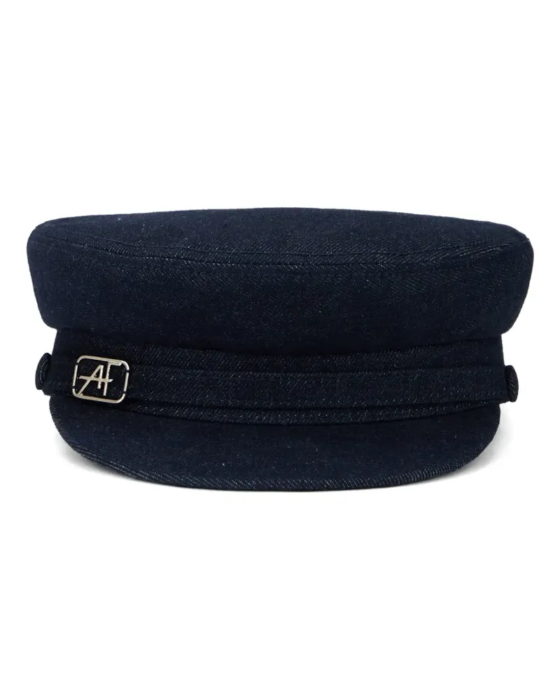 Alberta Ferretti logo-plaque beret - Blau Blau