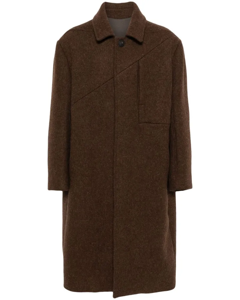 Rick Owens Jumbo Mac Mantel - Braun Braun