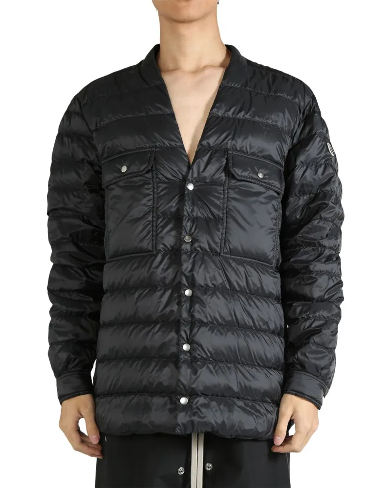 Moncler padded overshirt - Schwarz Schwarz