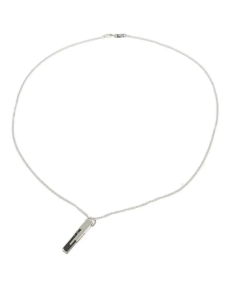 Vitaly Glitch marble necklace - Silber Silber