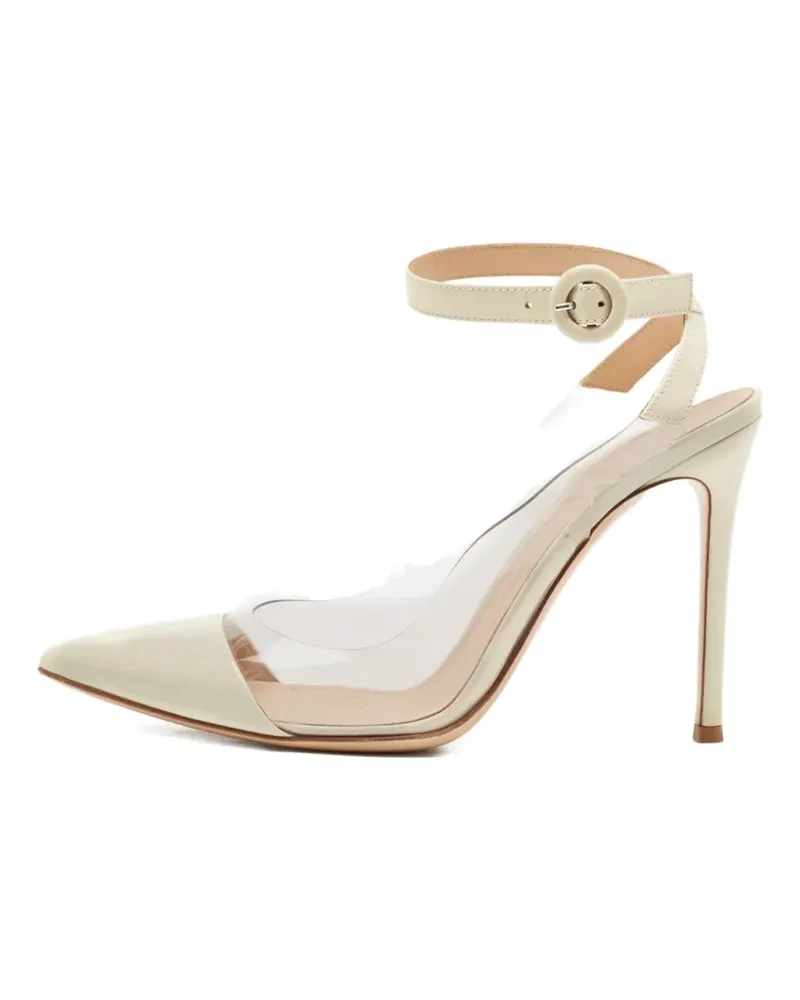 Gianvito Rossi ankle strap court pump shoes - Nude Nude