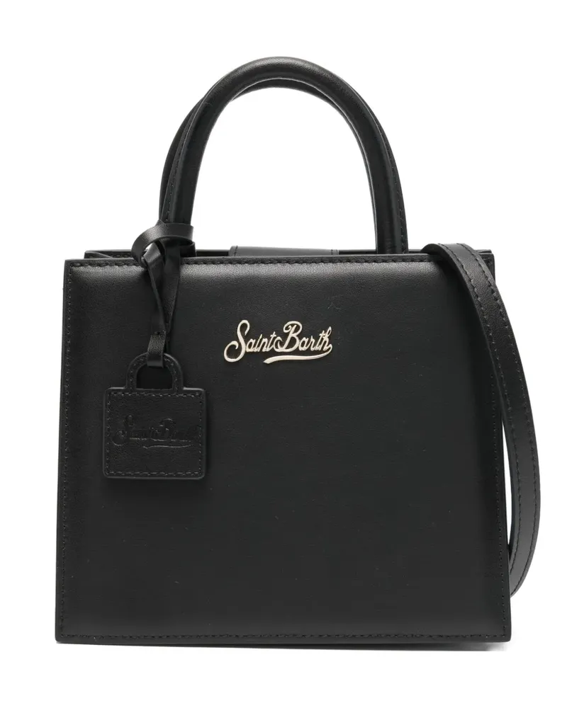 MC2 Saint Barth mini leather Tote Bag - Schwarz Schwarz