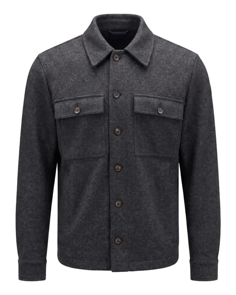 Moncler Hemdjacke mit Knopfleiste - Grau Grau
