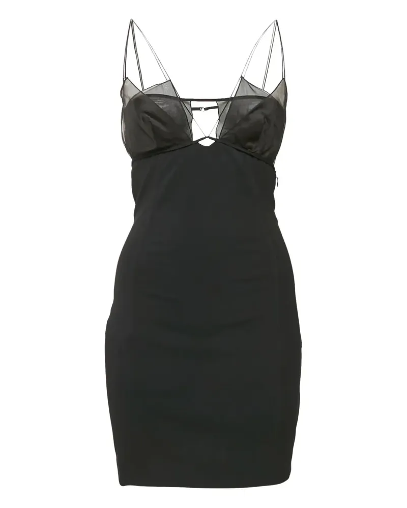 Nensi Dojaka Minikleid mit Cut-Out - Schwarz Schwarz