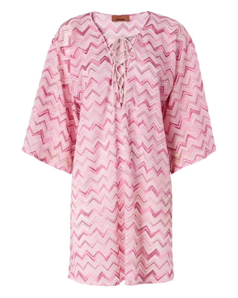 Missoni Kleid mit Zickzackmuster - Weiß Weiß