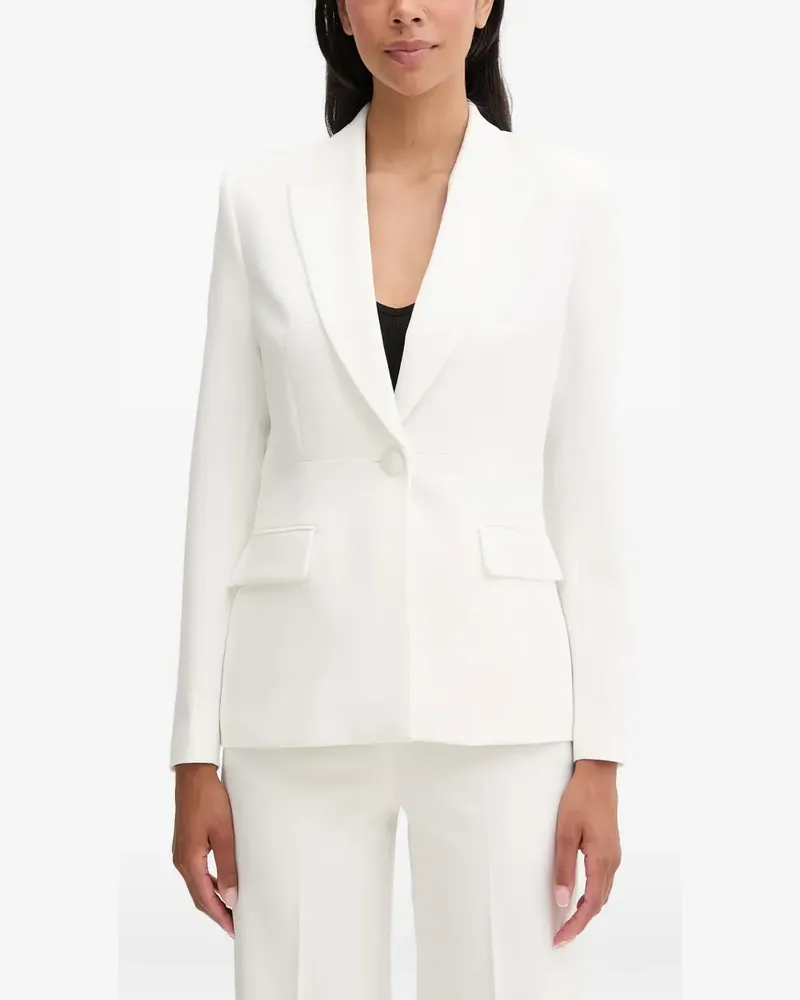 Morgan lace-panel blazer - Weiß Weiß