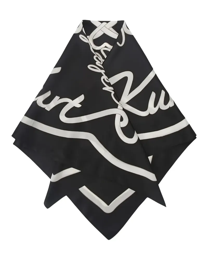 Kurt Geiger square patterned scarf - Schwarz Schwarz