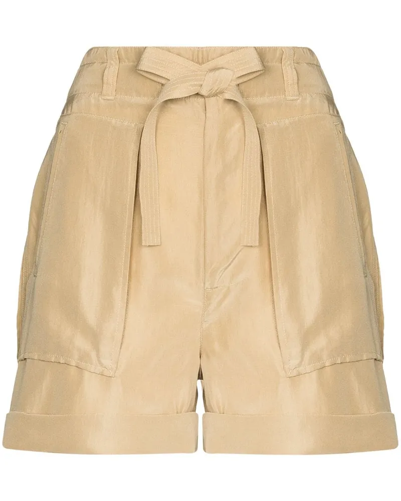 Ralph Lauren Shorts mit Paperbag-Taille - Nude Nude