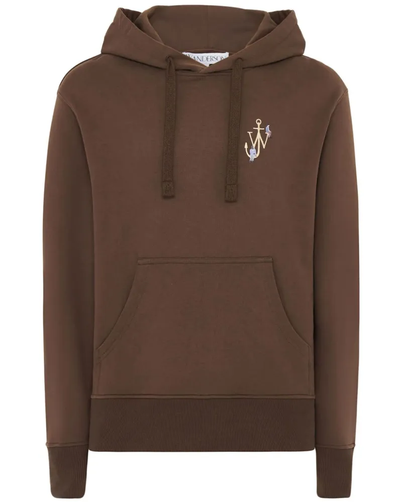 J.W.Anderson Hoodie mit Stickerei - Braun Braun