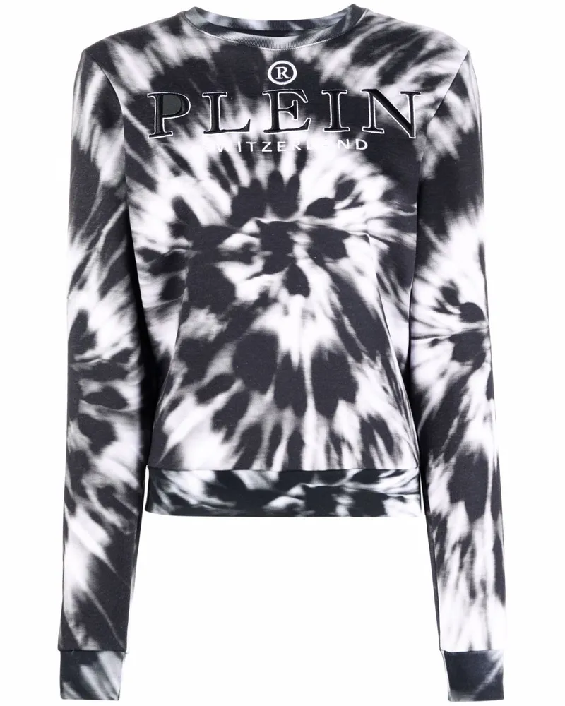 Philipp Plein Sweatshirt mit Logo-Stickerei - Schwarz Schwarz