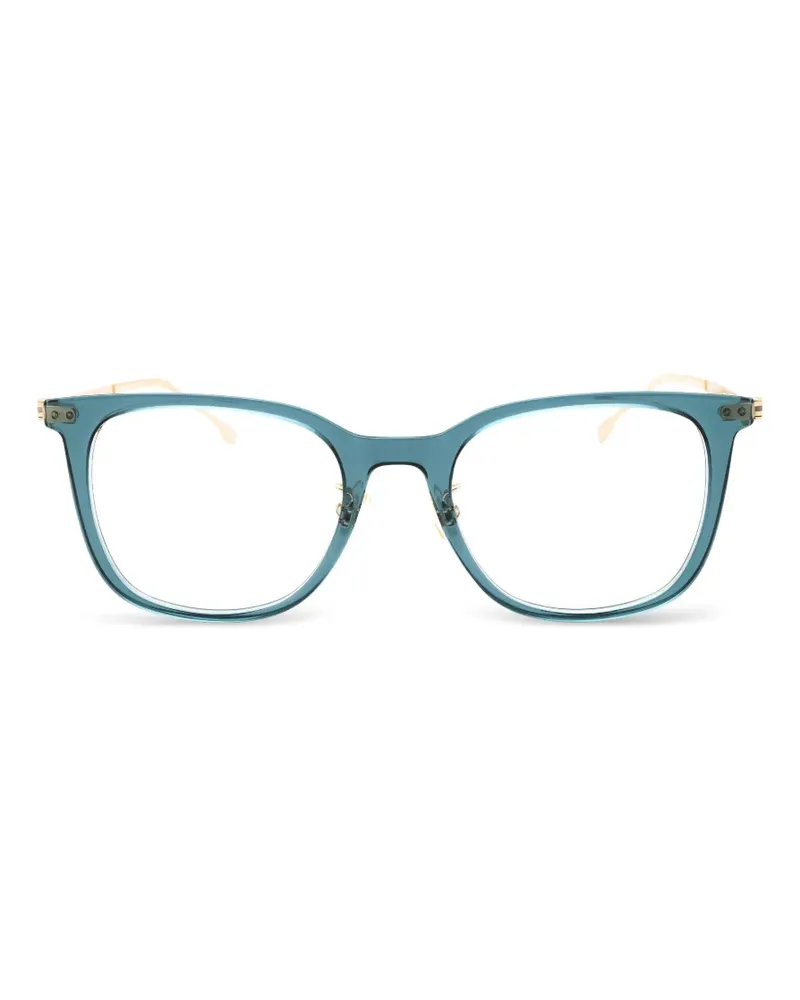 HUGO BOSS Brille mit eckigem Gestell - Blau Blau