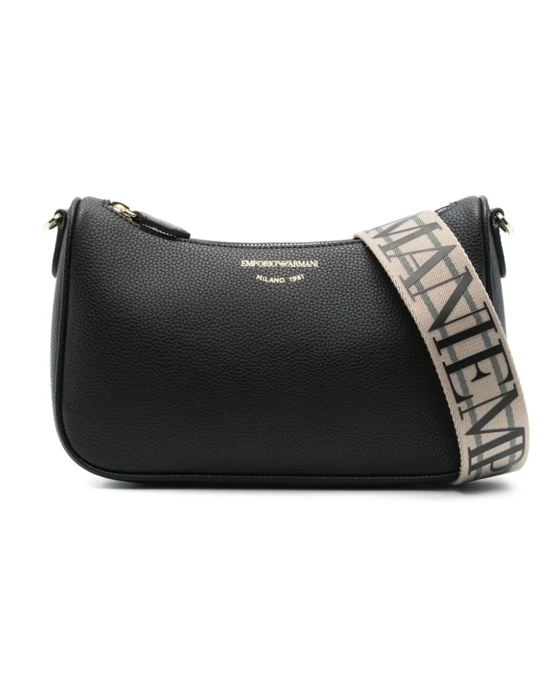 Emporio Armani Umhängetasche mit Logo-Print - Schwarz Schwarz