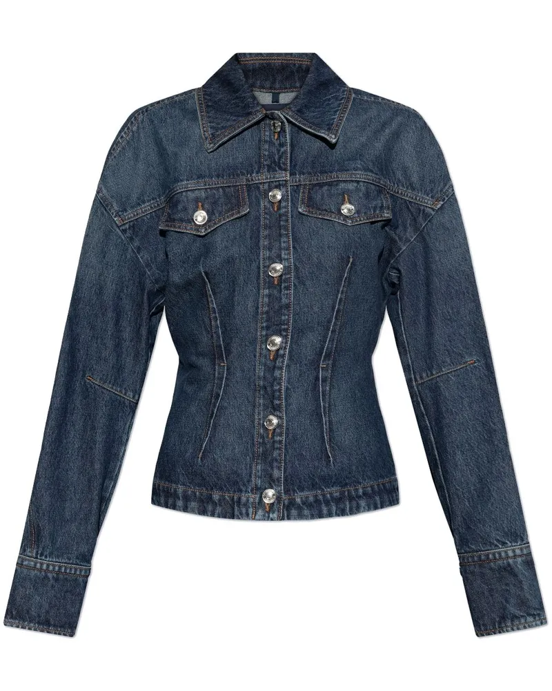 SPORTMAX Filato Jeansjacke - Blau Blau