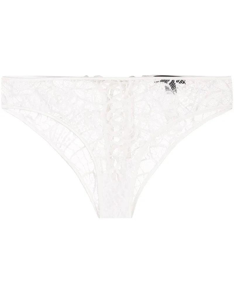 Kiki De Montparnasse Coquette' Slip - Weiß Weiß