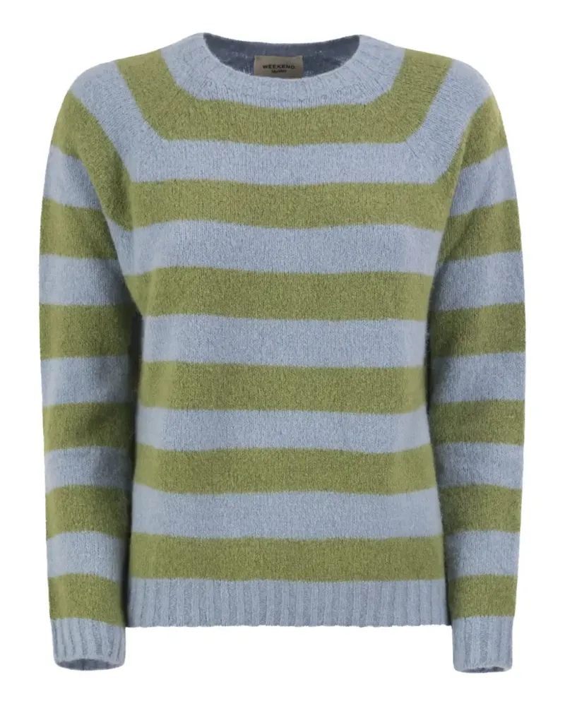Max Mara striped brushed sweater - Blau Blau