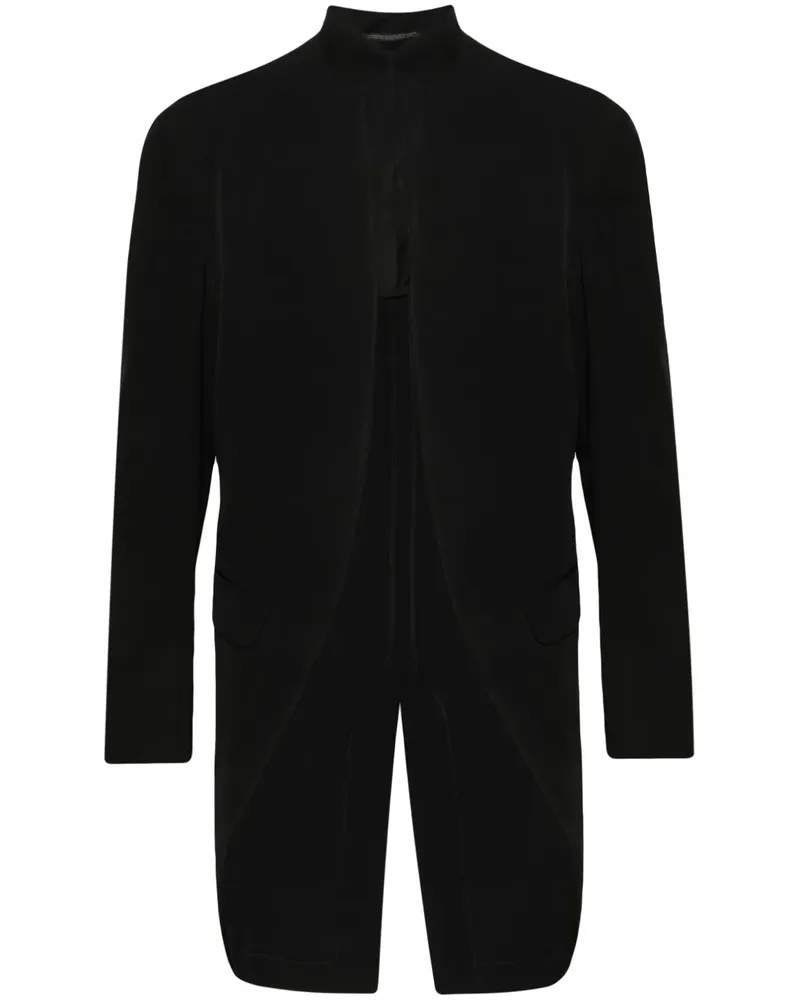 Yohji Yamamoto Asymmetrischer Frack - Schwarz Schwarz