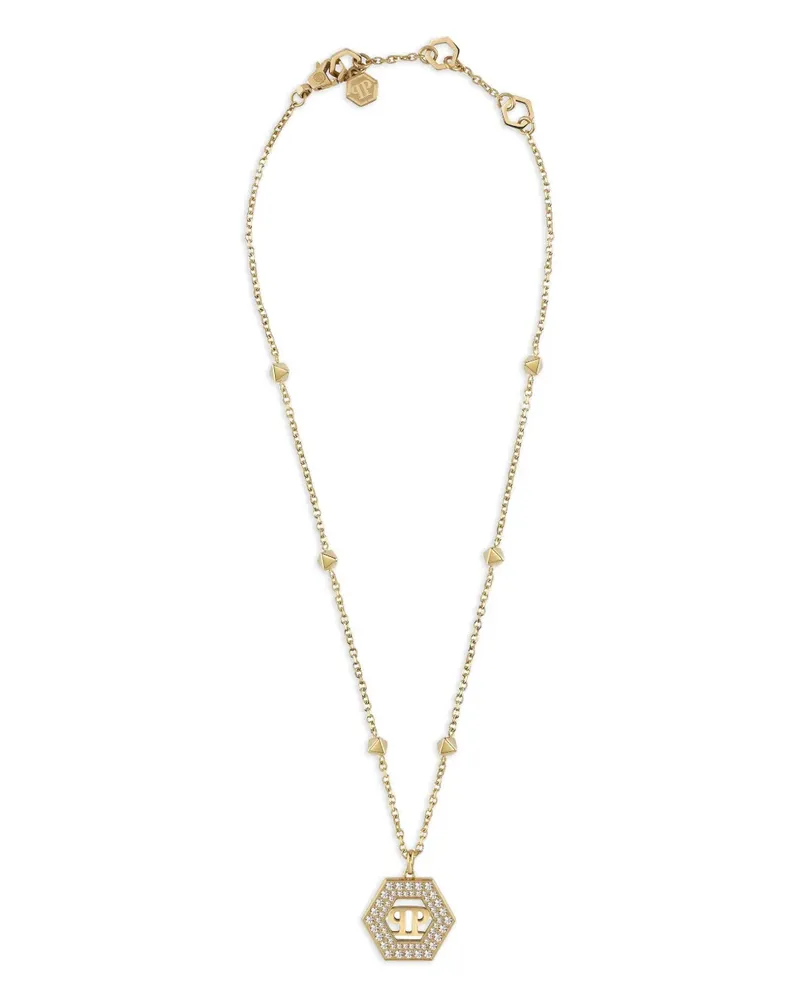Philipp Plein Legacy Halskette mit Kristallen - Gold Gold