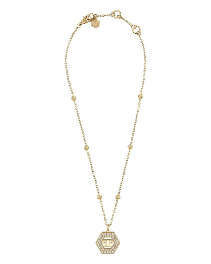 Philipp Plein Legacy crystal-embellishment necklace - Gold Gold
