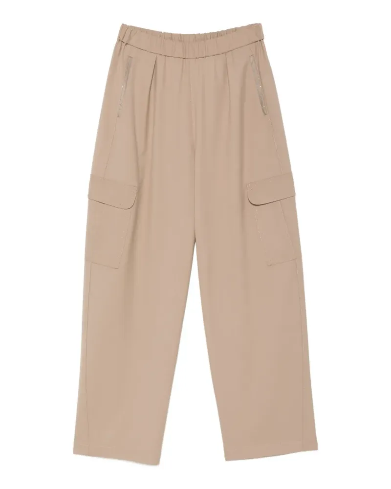 Fabiana Filippi Cargohose mit Stretchbund - Braun Braun