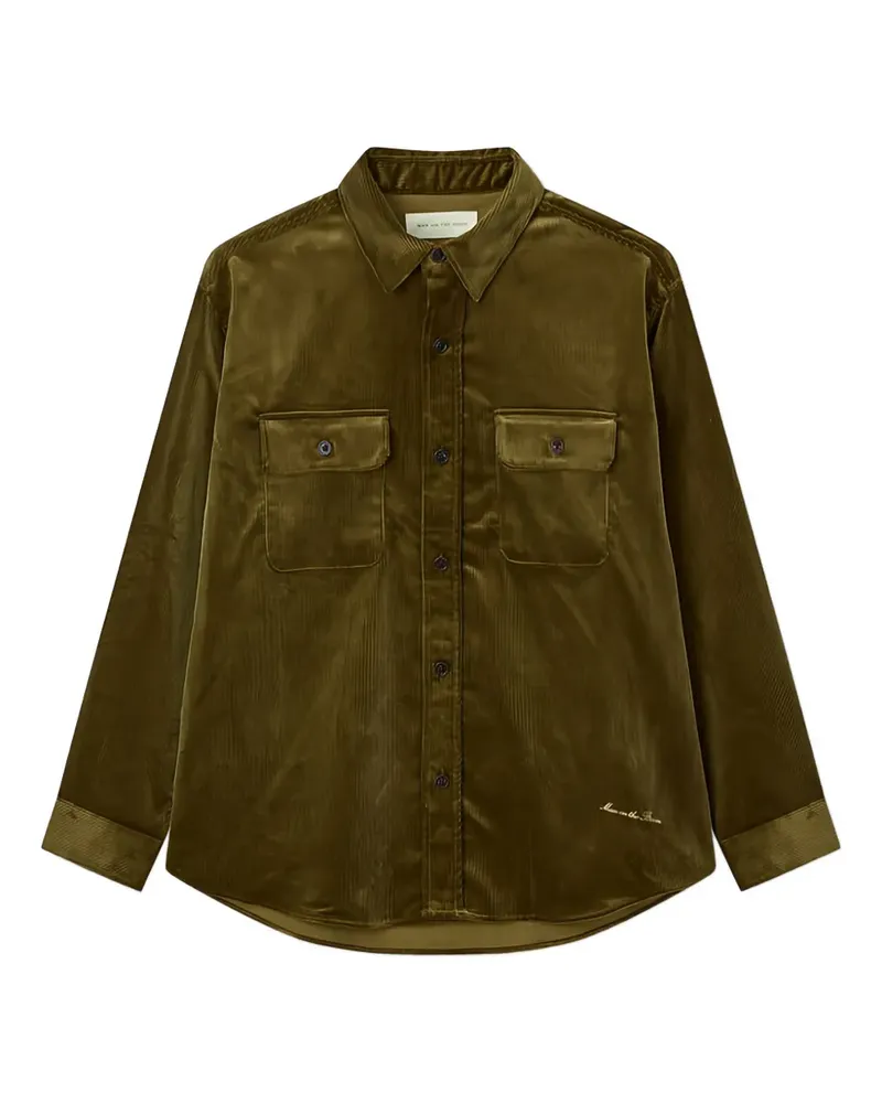 ManOnTheBoon Cordjacke mit Brusttasche - Grün Grün