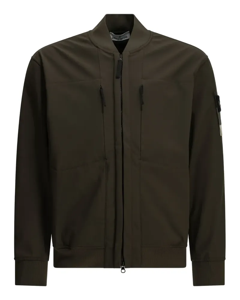 Stone Island Q100006 Soft Shell-R_E.DYE® Technology Jacke - Grün Grün