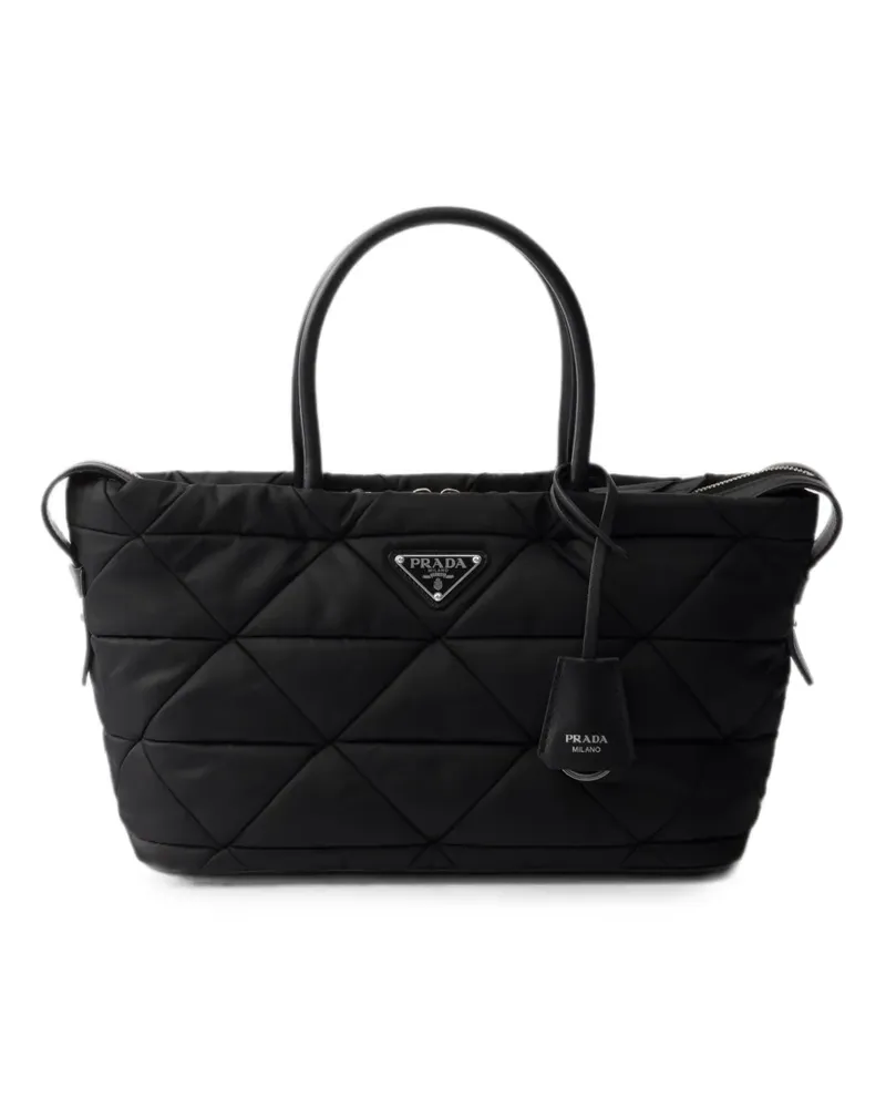 Prada padded Re-Nylon medium tote bag - Schwarz Schwarz