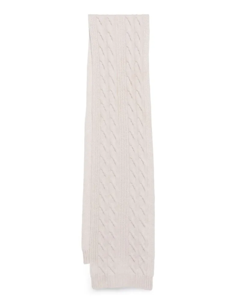 N.Peal Cable Rib Schal - Nude Nude