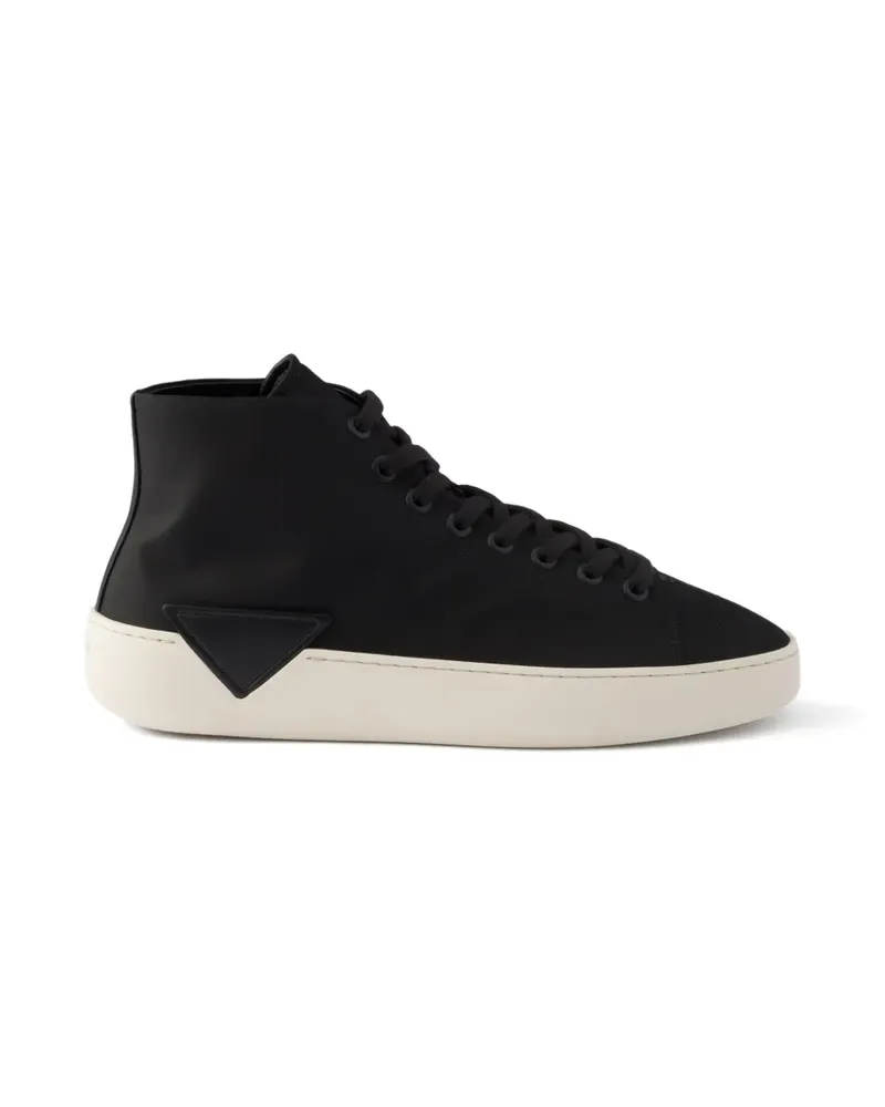 Prada High-Top-Sneakers aus Re-Nylon - Schwarz Schwarz