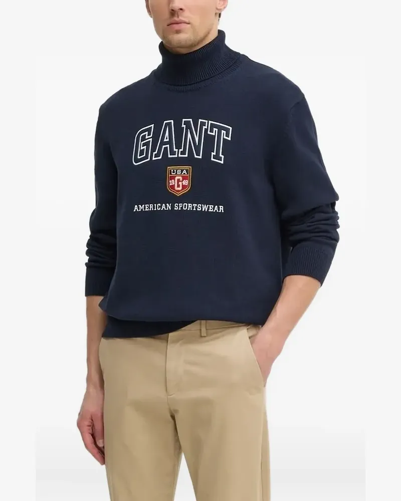 Gant Pullover mit Logo-Verzierung - Blau Blau