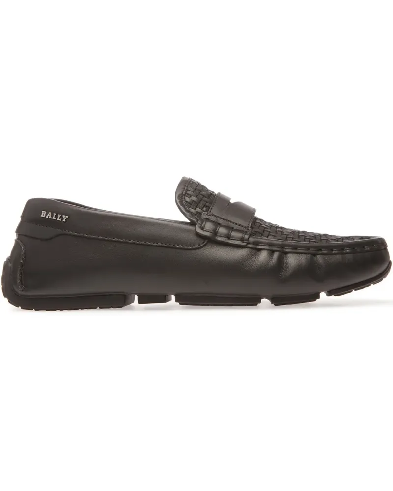 Bally Loafer mit Logo-Print - Schwarz Schwarz
