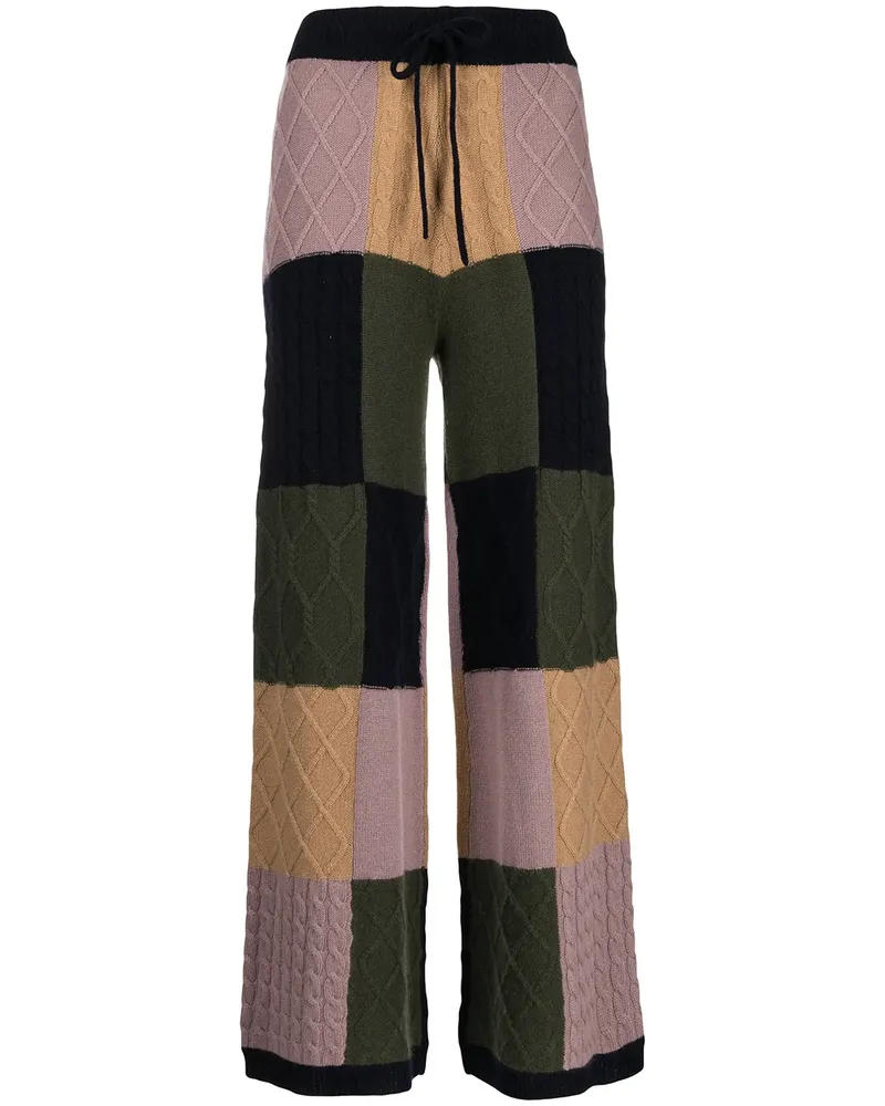 Madeleine Thompson Karierte Grus Hose - Blau Blau