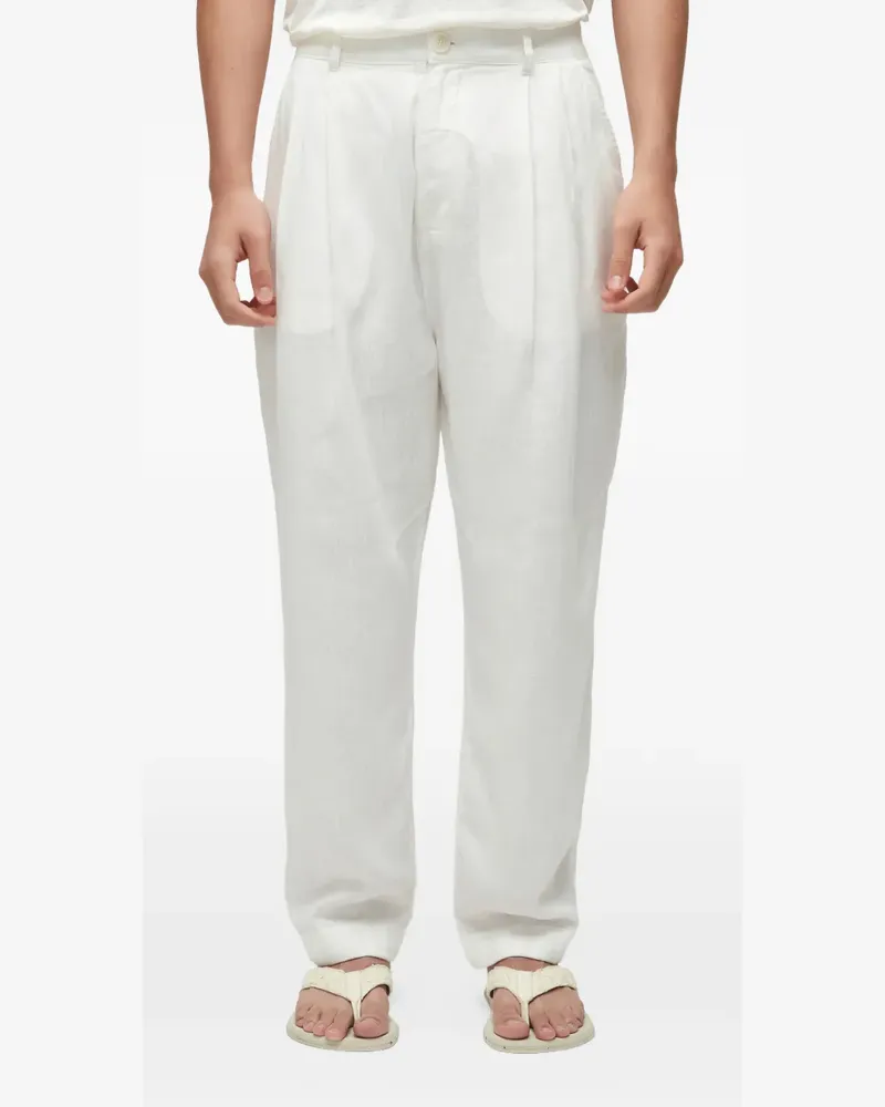 Osklen Klassische Bundfaltenhose - Weiß Weiß