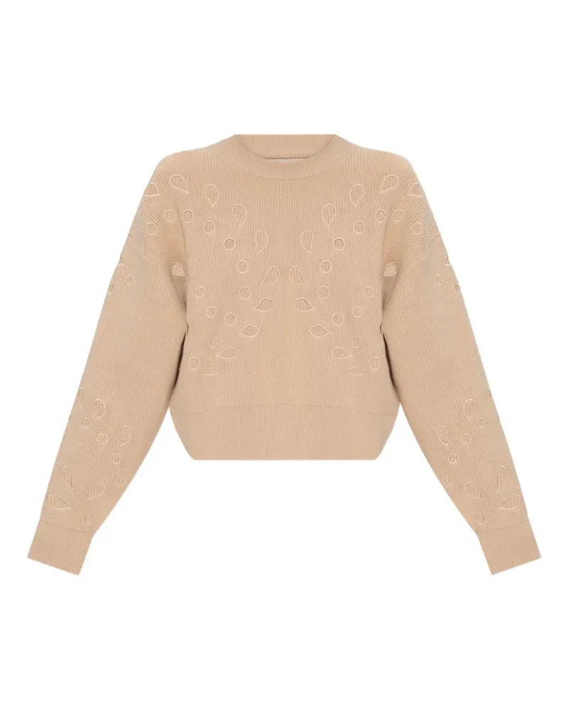Ulla Johnson Gerippter Vanessa Pullover mit Cut-Out - Nude Nude