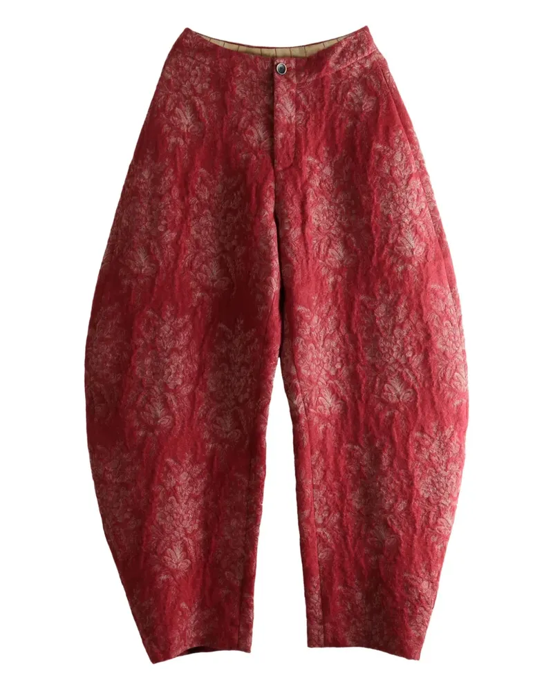 Uma Wang floral-print trousers - Rot Rot