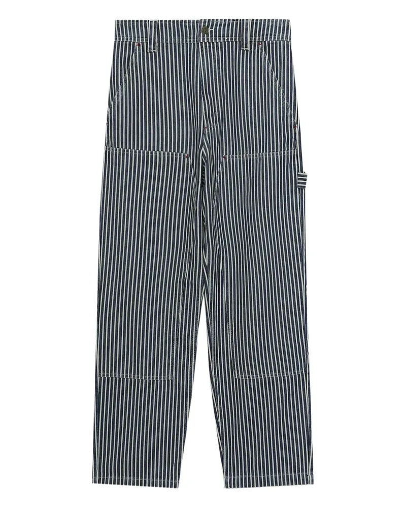 A.P.C. Gestreifte Hose - Blau Blau