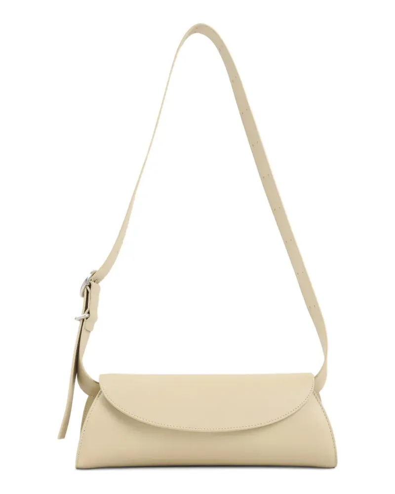 Jil Sander small Cannolo foldover-top shoulder bag - Nude Nude