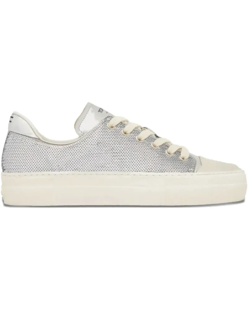 Tom Ford Sneakers mit Pailletten - Silber Silber