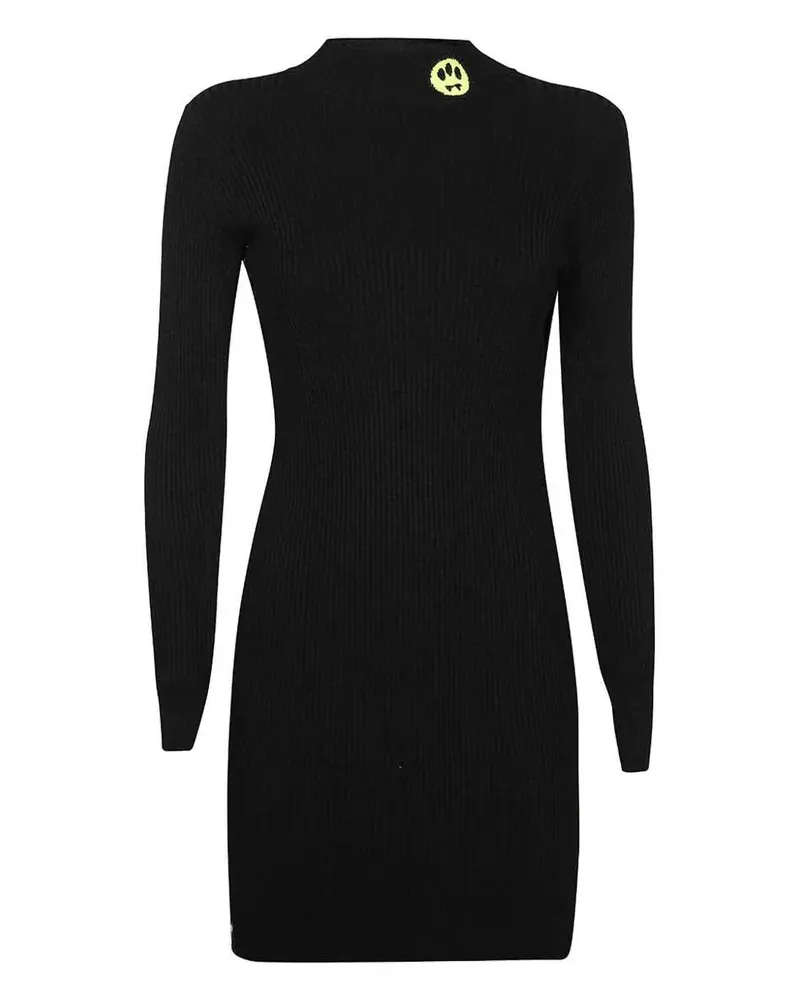 BARROW Minikleid aus geripptem Strick - Schwarz Schwarz